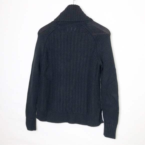 Revolve Leo & Sage Silver & black metallic coated Cowl neck sweater - Picture 8 of 11